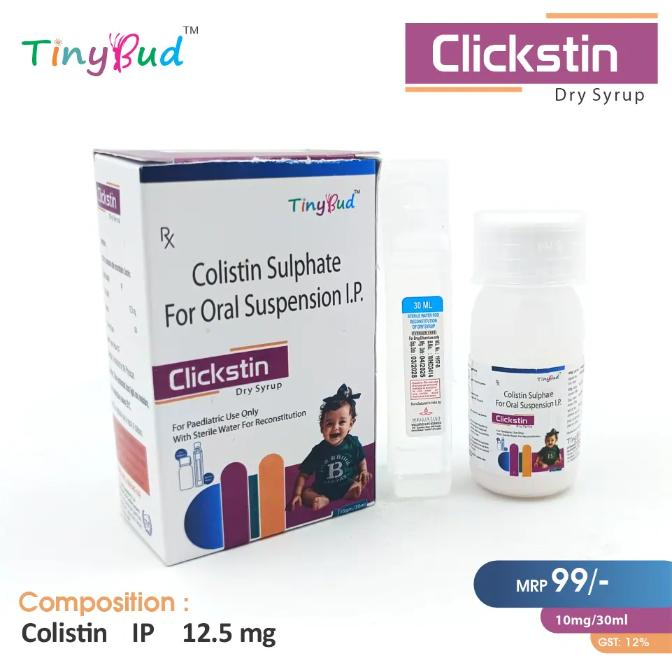 Colistin Sulphate 12.5mg | Best price for PCD Pharma Franchise | Pediatric antibiotic for multidrug-resistant infections